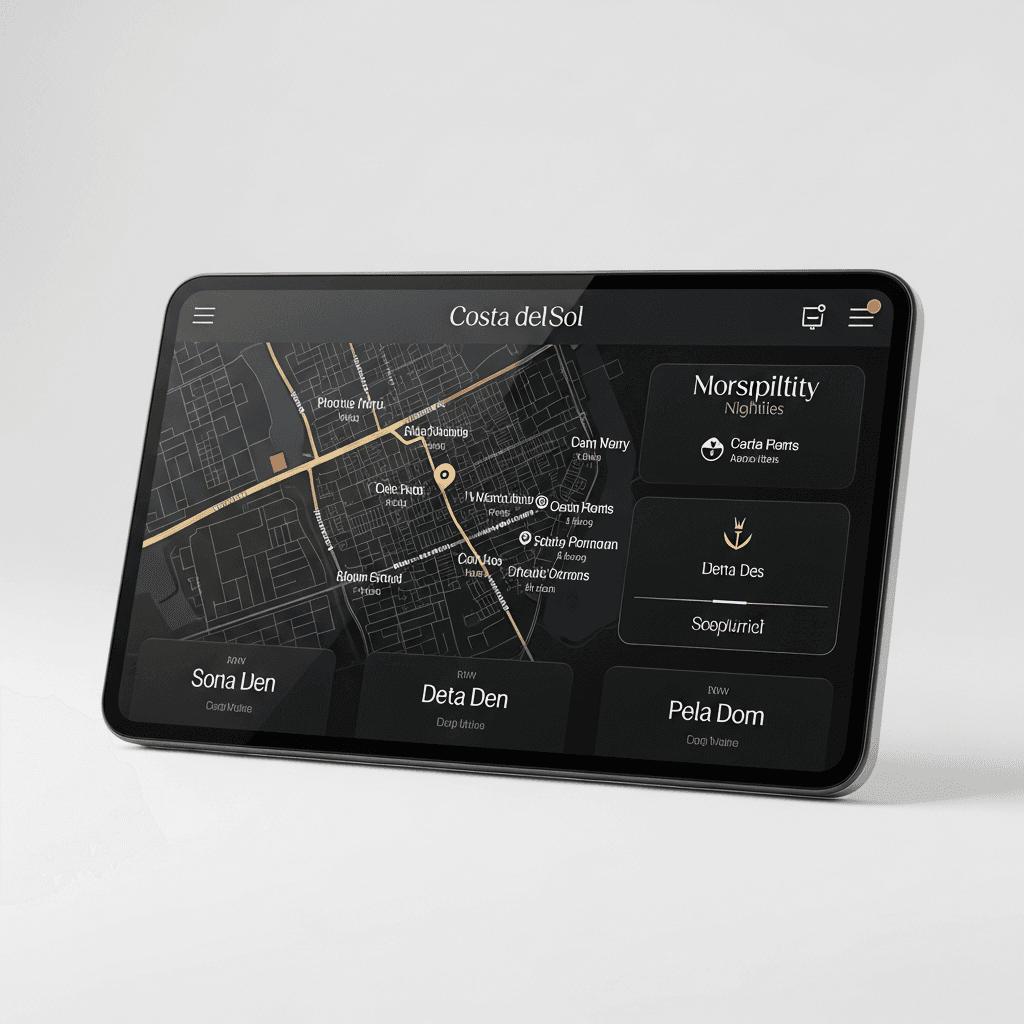 Costa del Sol stylized location map